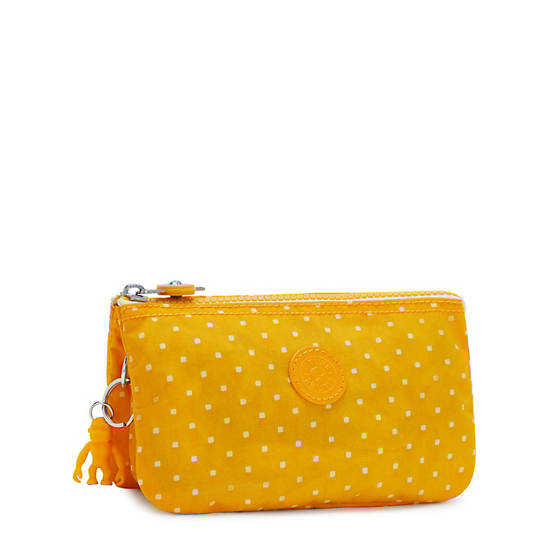 Kipling Creativity Large Printed Pouch Väska Gula | SE 1117NW